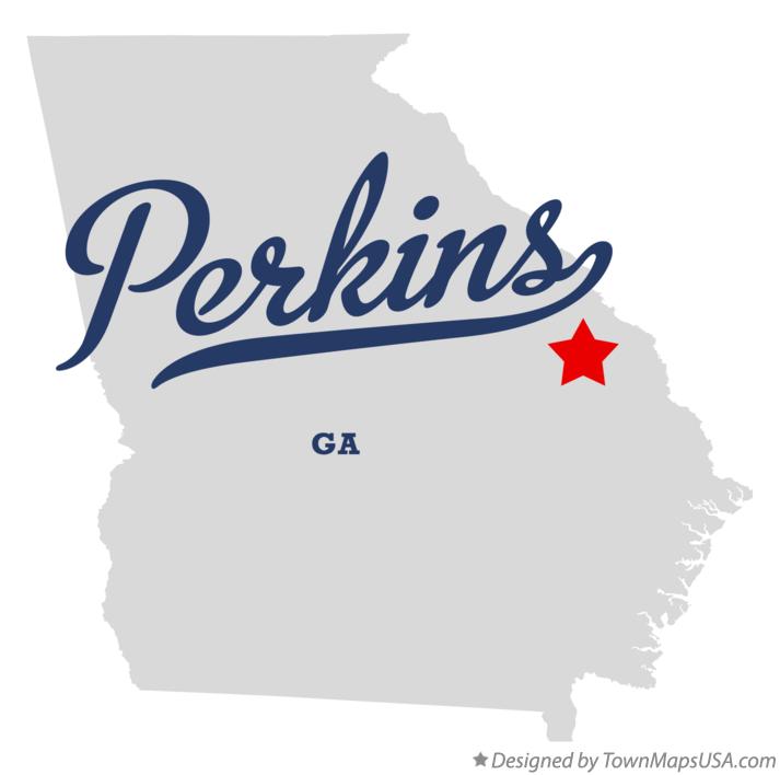 Map of Perkins Georgia GA