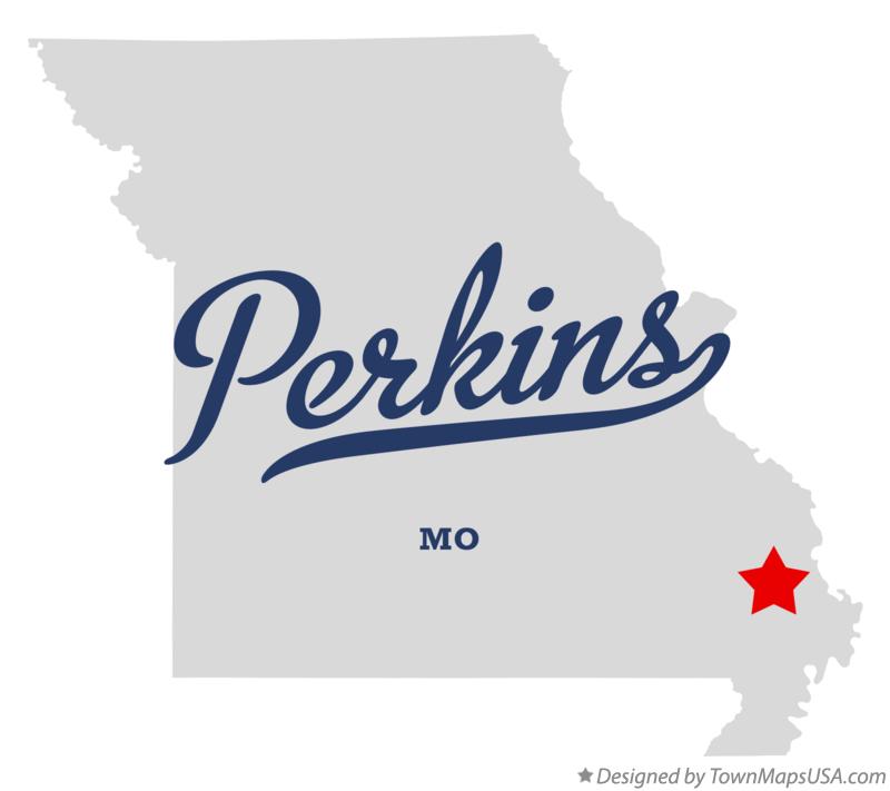Map of Perkins Missouri MO