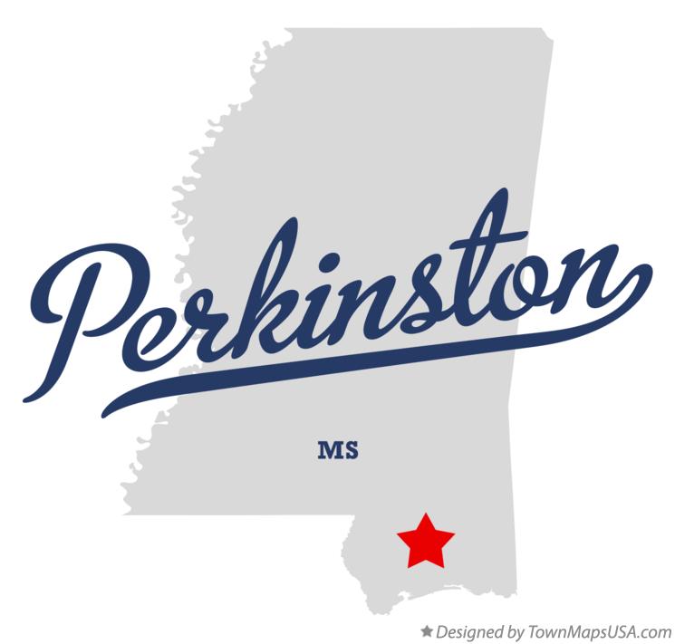 Map of Perkinston Mississippi MS