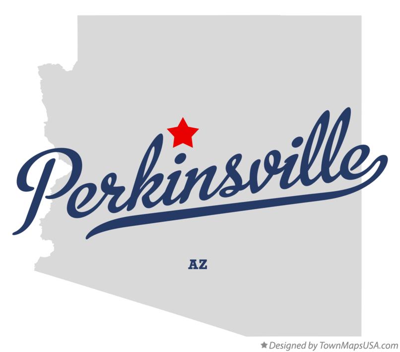 Map of Perkinsville Arizona AZ