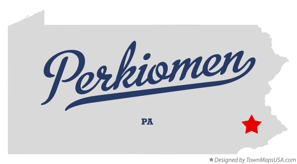 Map of Perkiomen Pennsylvania PA