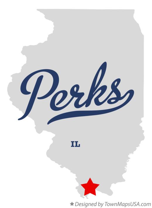 Map of Perks Illinois IL