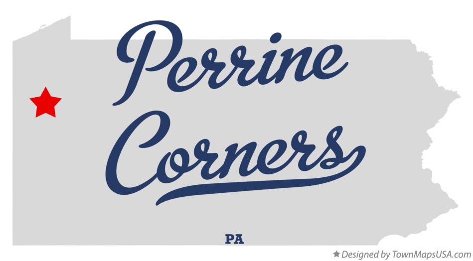 Map of Perrine Corners Pennsylvania PA