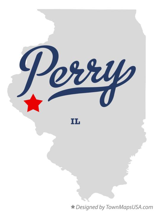 Map of Perry Illinois IL