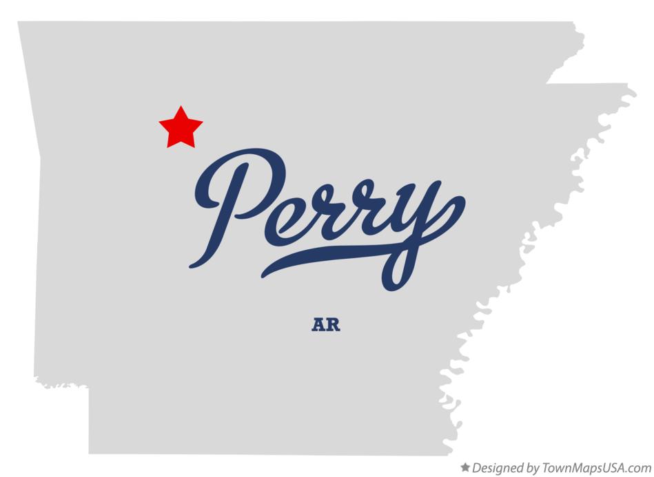 Map of Perry Arkansas AR