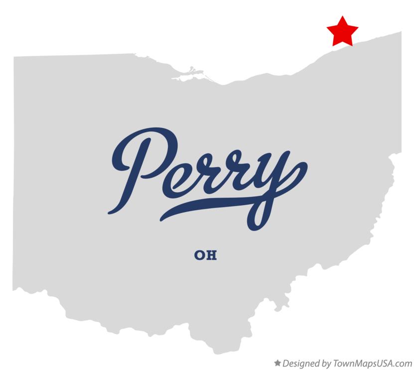 Map of Perry Ohio OH