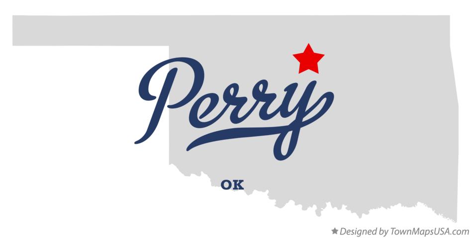 Map of Perry Oklahoma OK