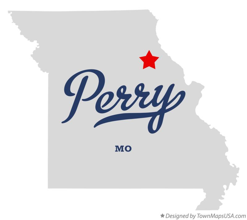 Map of Perry Missouri MO