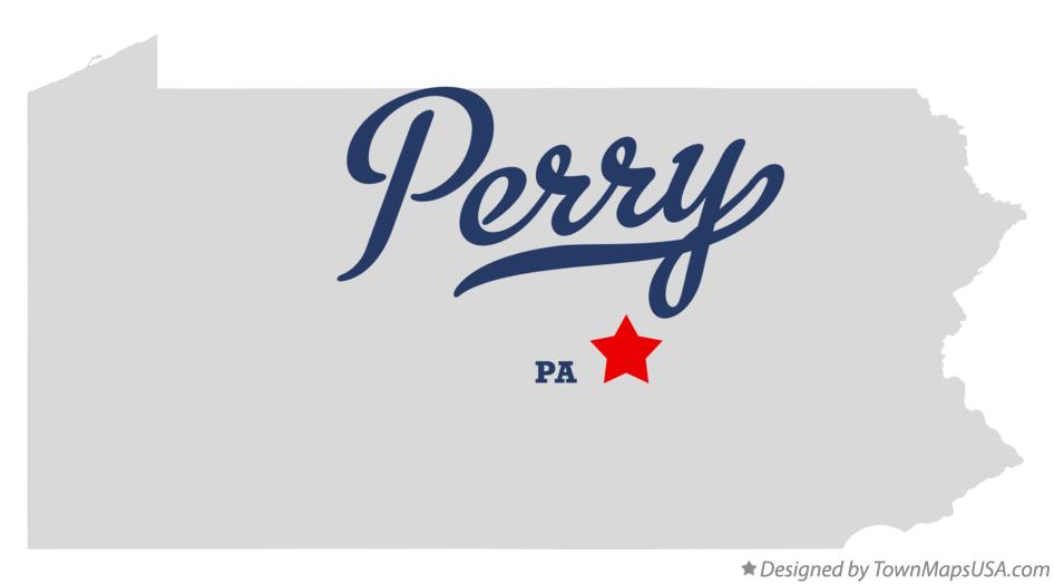 Map of Perry Pennsylvania PA