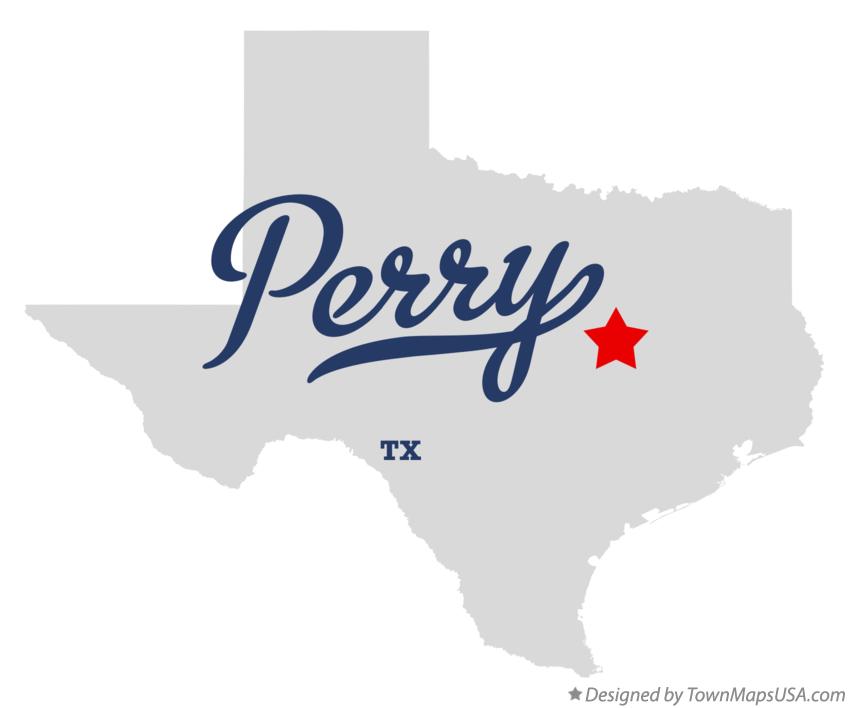 Map of Perry Texas TX