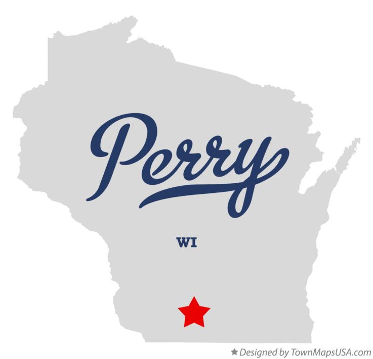 Map of Perry Wisconsin WI