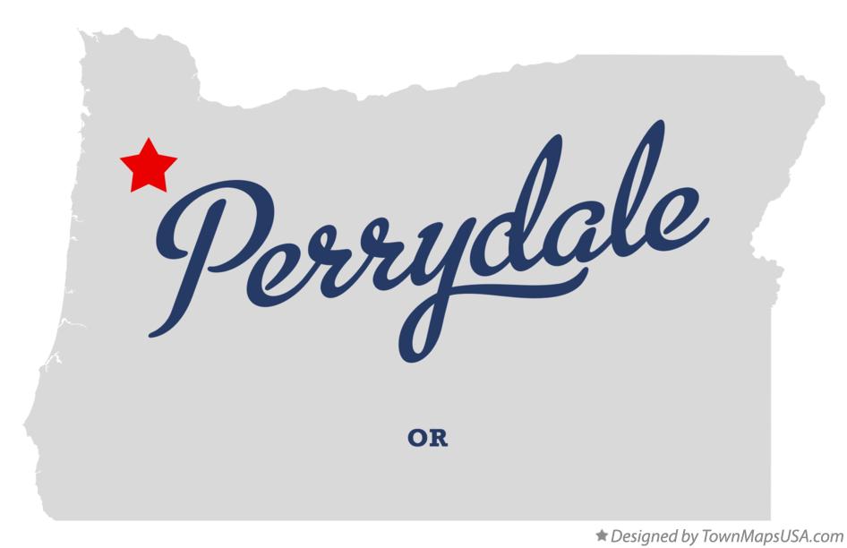 Map of Perrydale Oregon OR
