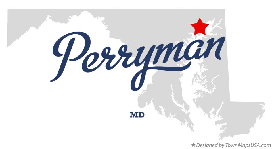 Map of Perryman Maryland MD