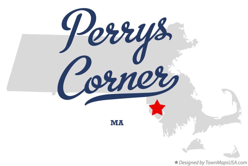 Map of Perrys Corner Massachusetts MA