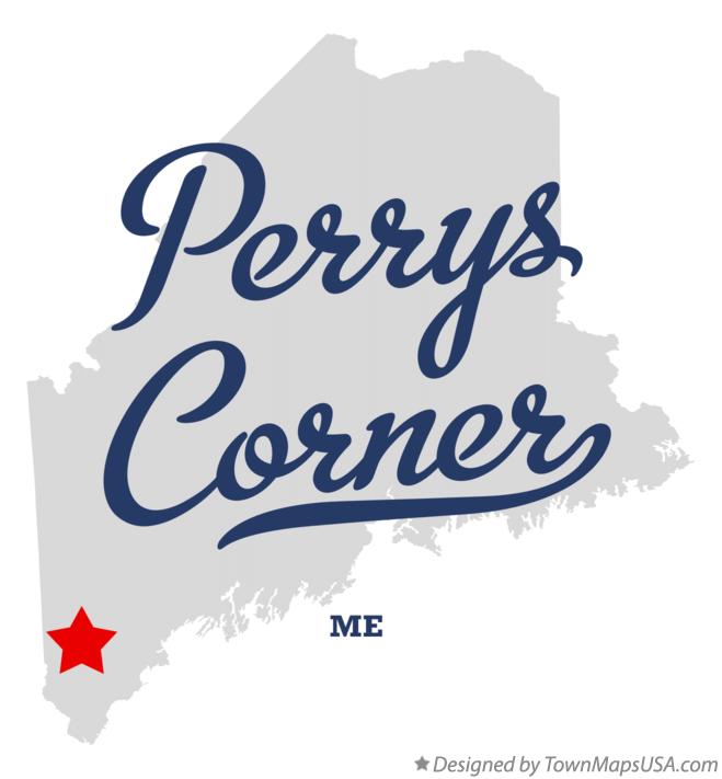 Map of Perrys Corner Maine ME