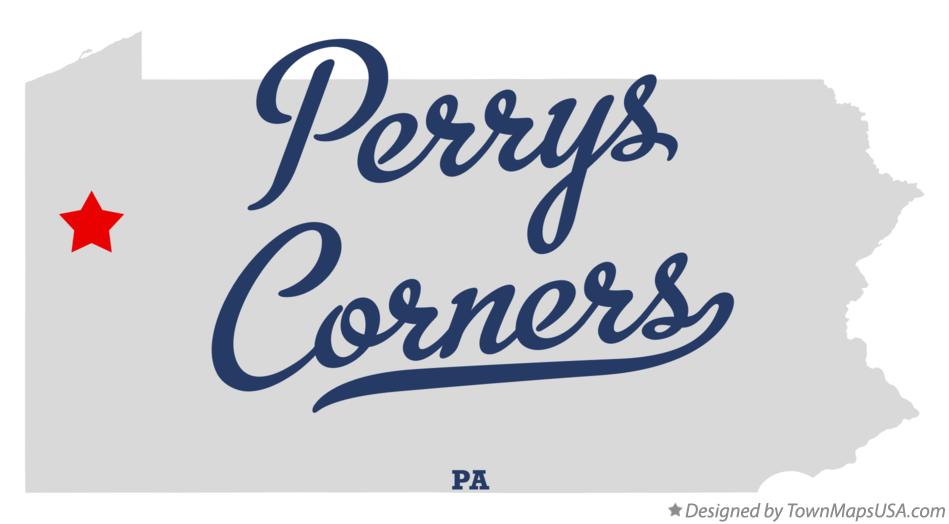 Map of Perrys Corners Pennsylvania PA