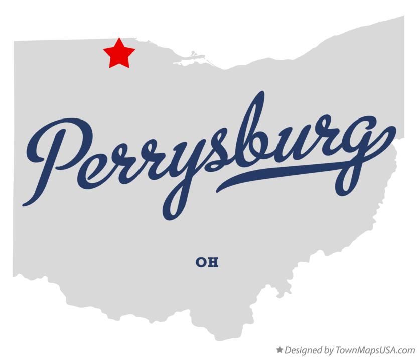 Map of Perrysburg Ohio OH