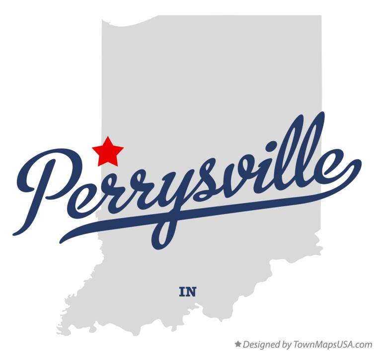 Map of Perrysville Indiana IN