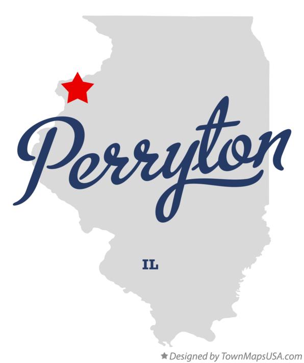 Map of Perryton Illinois IL