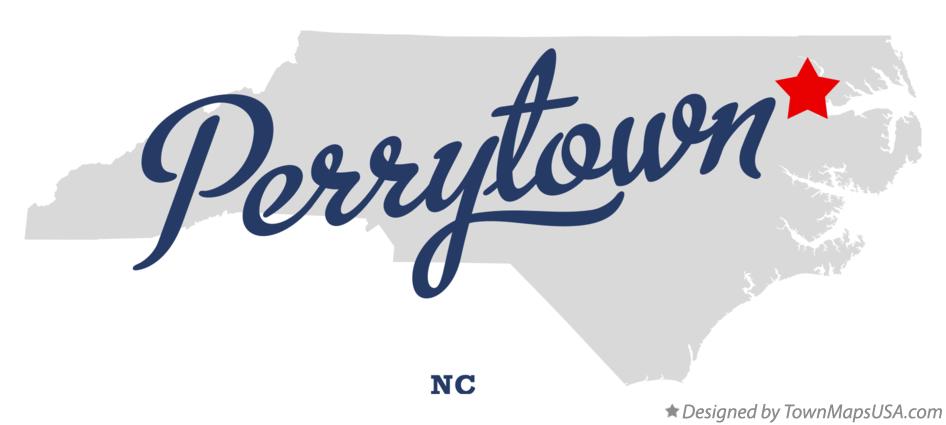 Map of Perrytown North Carolina NC
