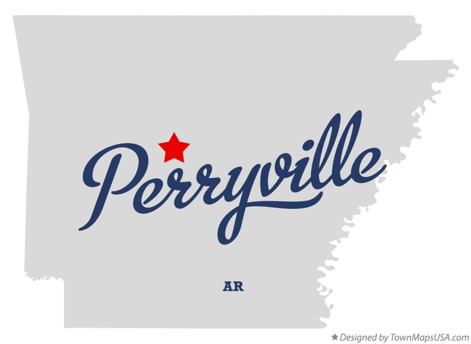 Map of Perryville Arkansas AR