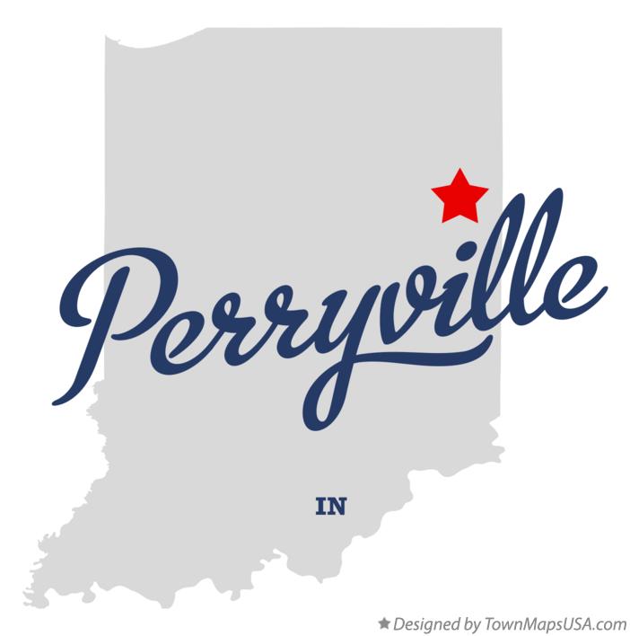 Map of Perryville Indiana IN