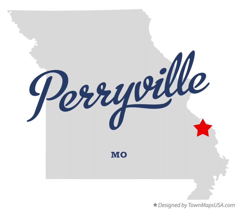 Map of Perryville Missouri MO