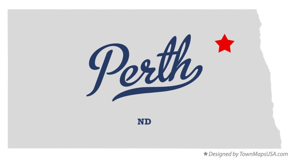 Map of Perth North Dakota ND