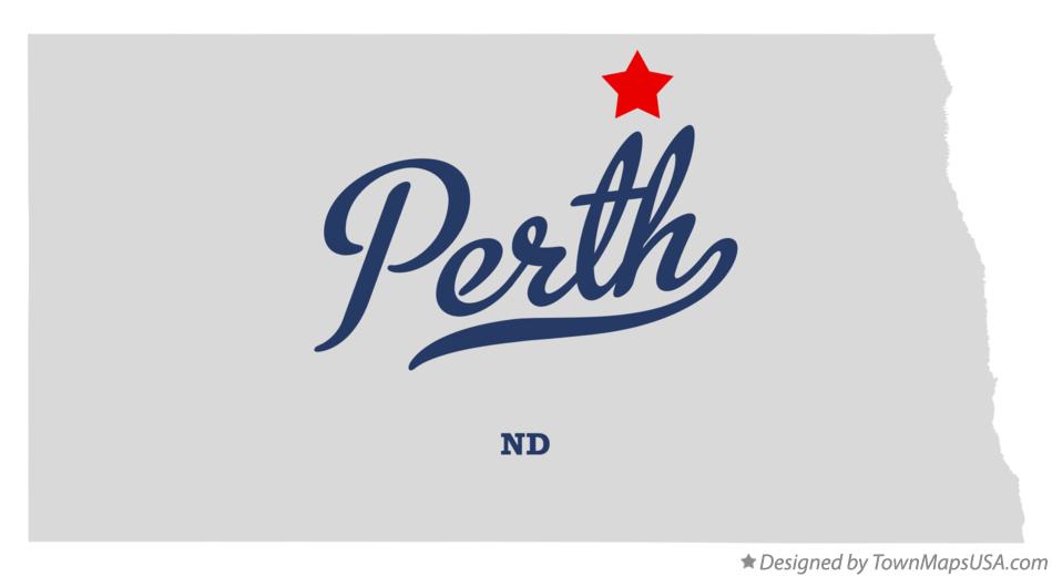 Map of Perth North Dakota ND