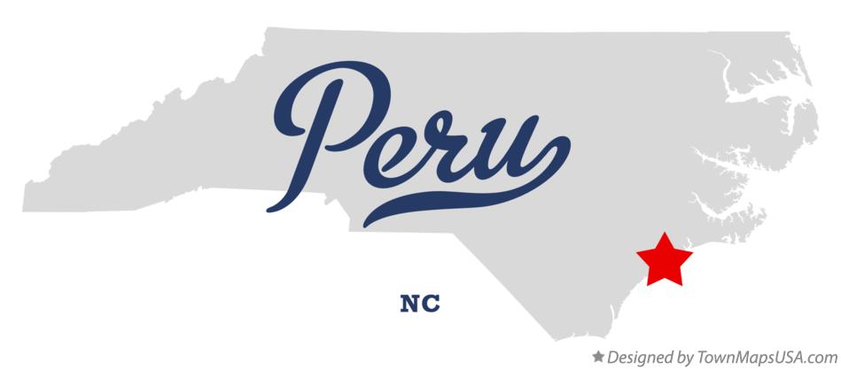 Map of Peru North Carolina NC