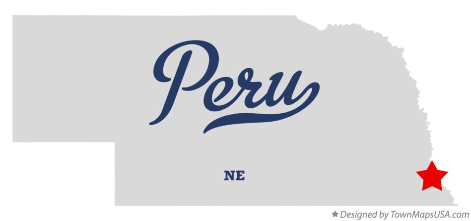 Map of Peru Nebraska NE