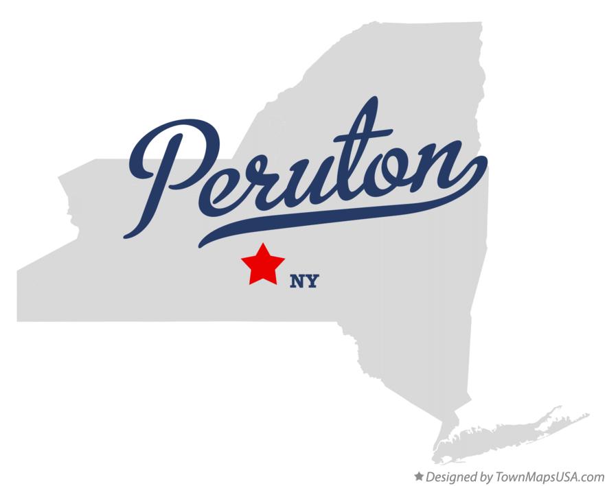 Map of Peruton New York NY
