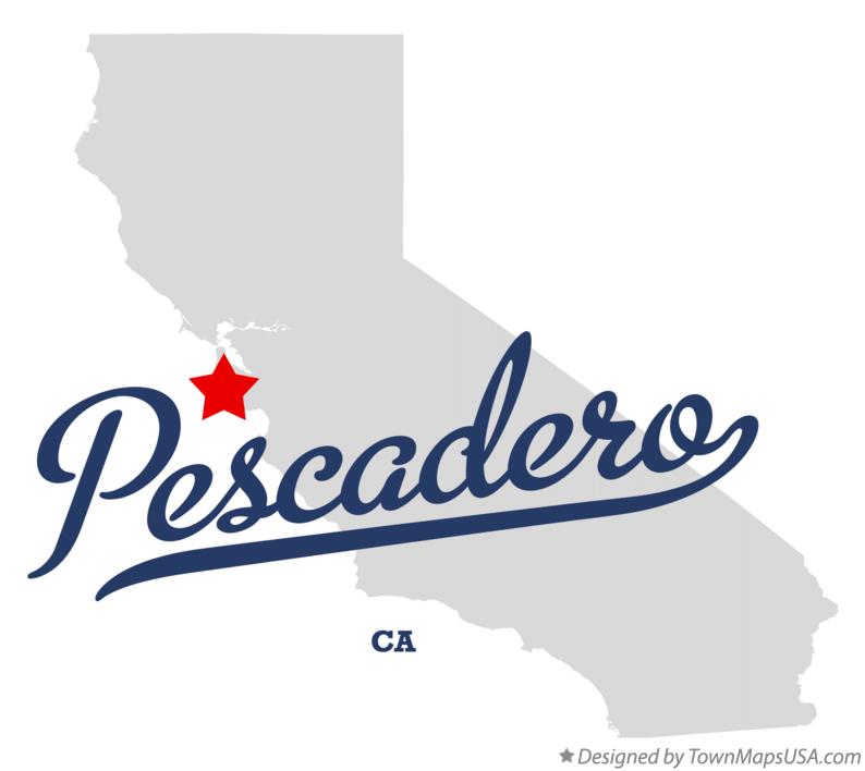 Map of Pescadero California CA