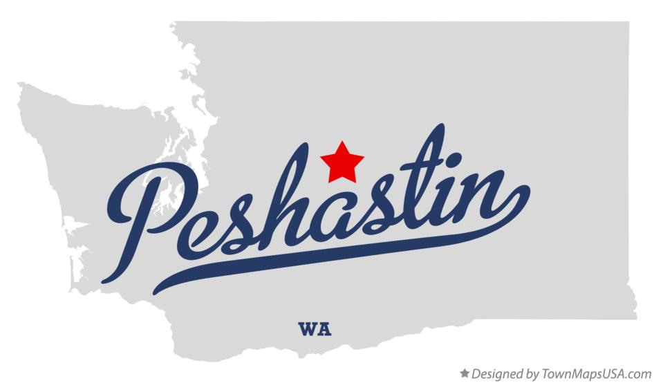 Map of Peshastin Washington WA