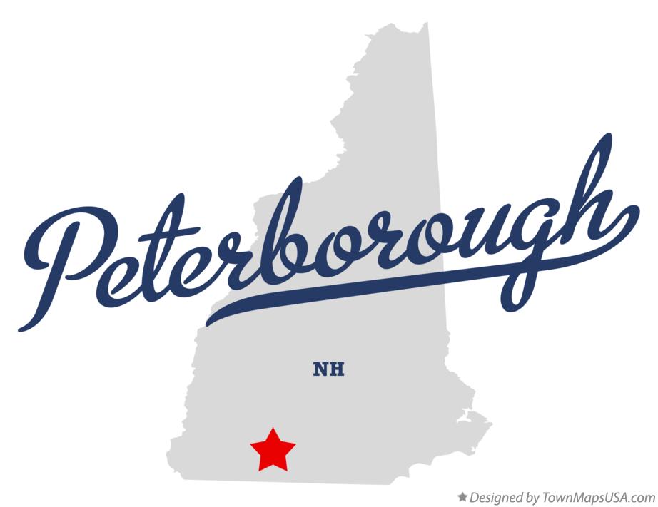 Map of Peterborough New Hampshire NH