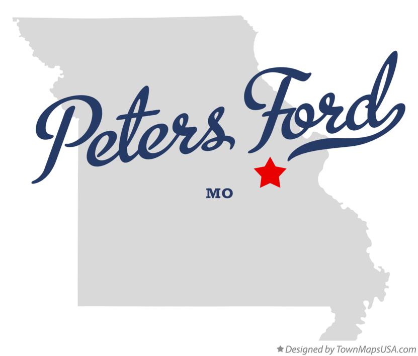 Map of Peters Ford Missouri MO