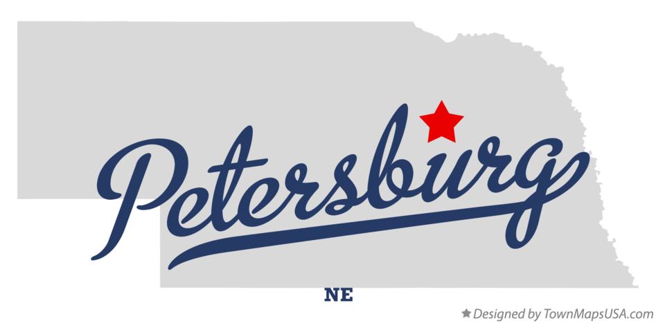 Map of Petersburg Nebraska NE