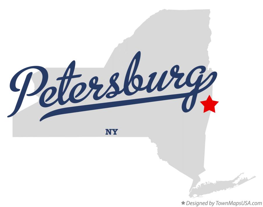 Map of Petersburg New York NY