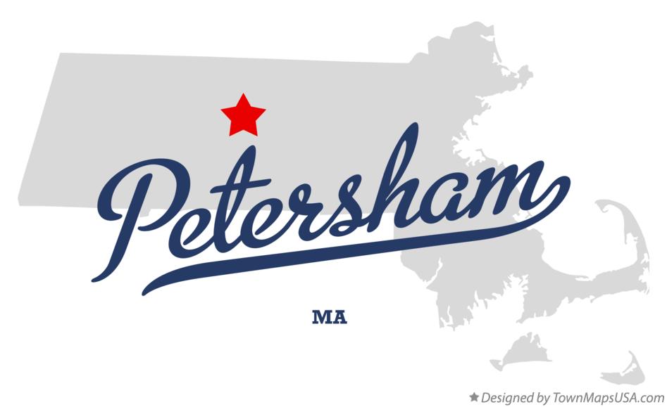 Map of Petersham Massachusetts MA