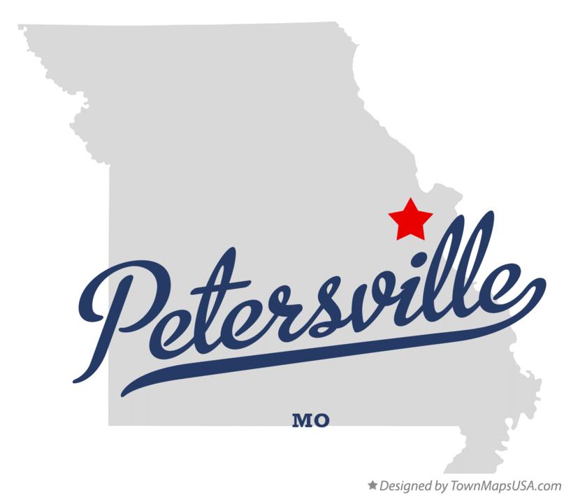 Map of Petersville Missouri MO