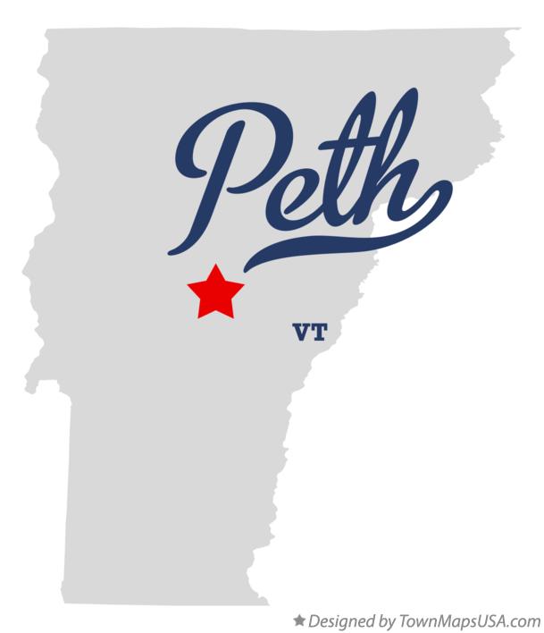 Map of Peth Vermont VT