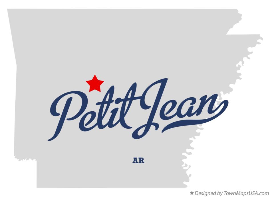 Map of Petit Jean Arkansas AR