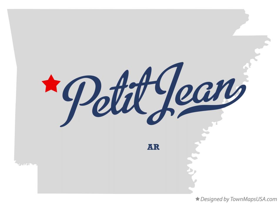 Map of Petit Jean Arkansas AR
