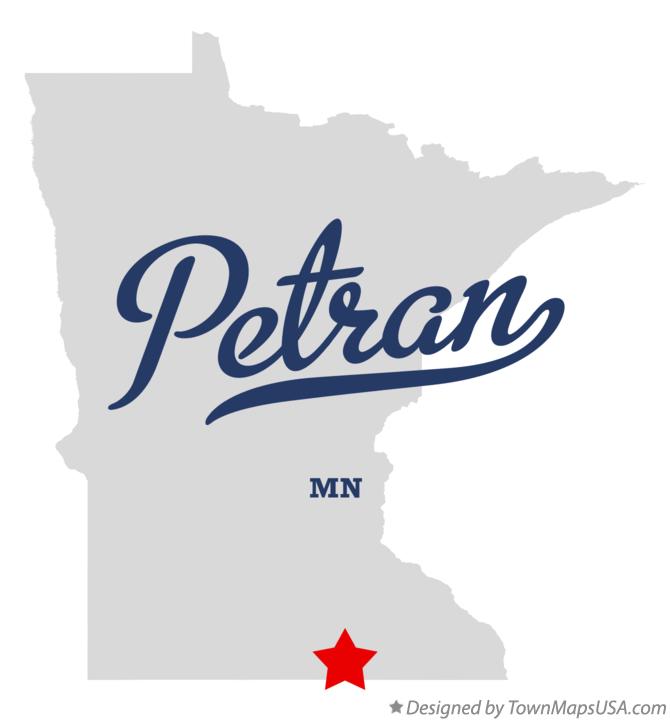 Map of Petran Minnesota MN