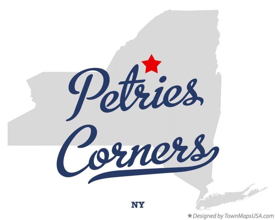 Map of Petries Corners New York NY