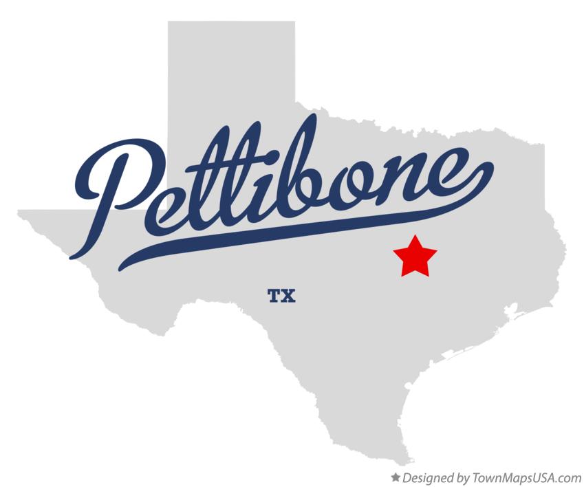 Map of Pettibone Texas TX
