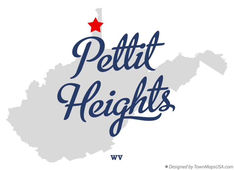 Map of Pettit Heights West Virginia WV