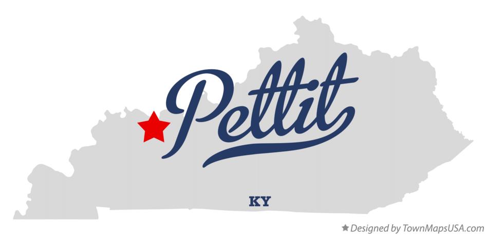 Map of Pettit Kentucky KY