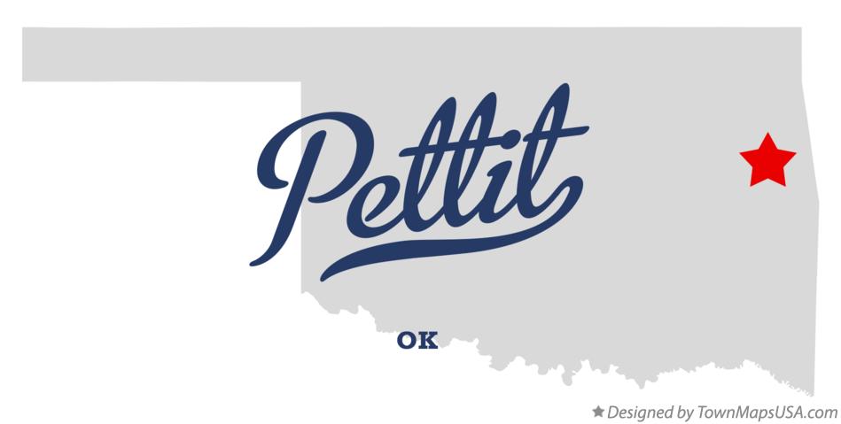 Map of Pettit Oklahoma OK