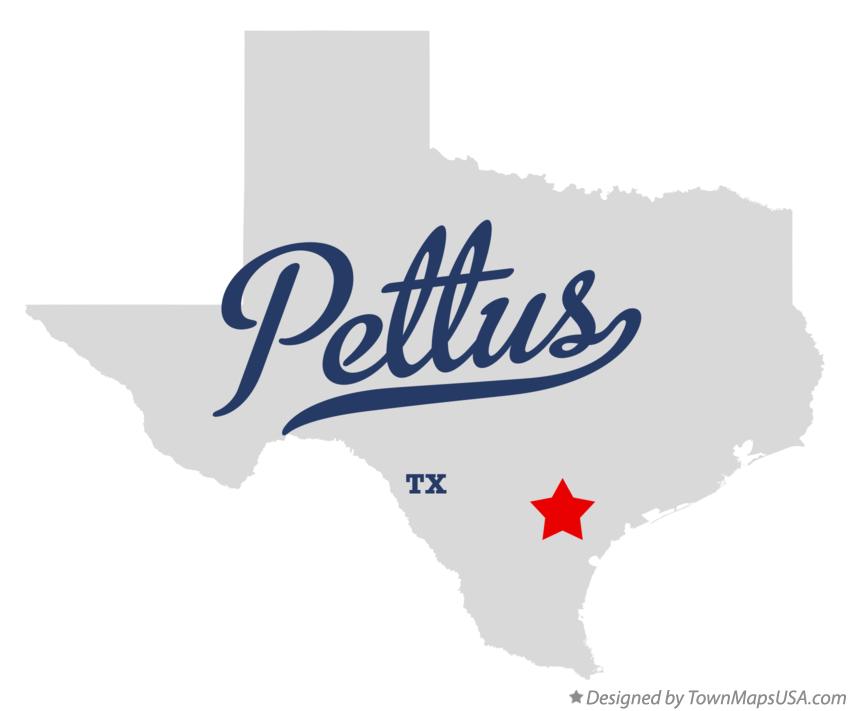 Map of Pettus Texas TX